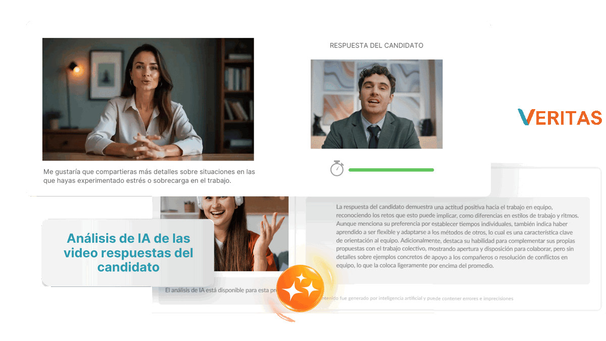 Análisis de IA a las respuestas del candidato